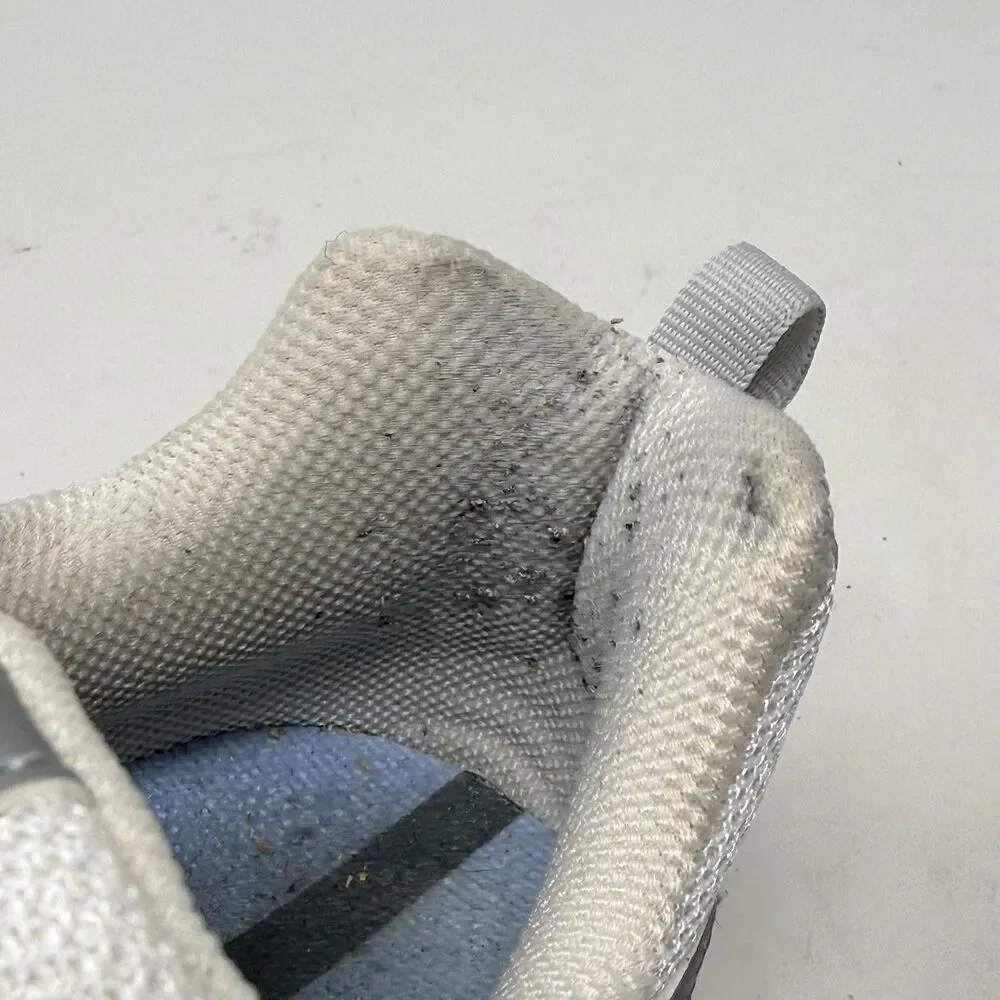 Nike Air Impel Sneakers Womens 8.5 White Silver Blue Lightweight Walking Shoes